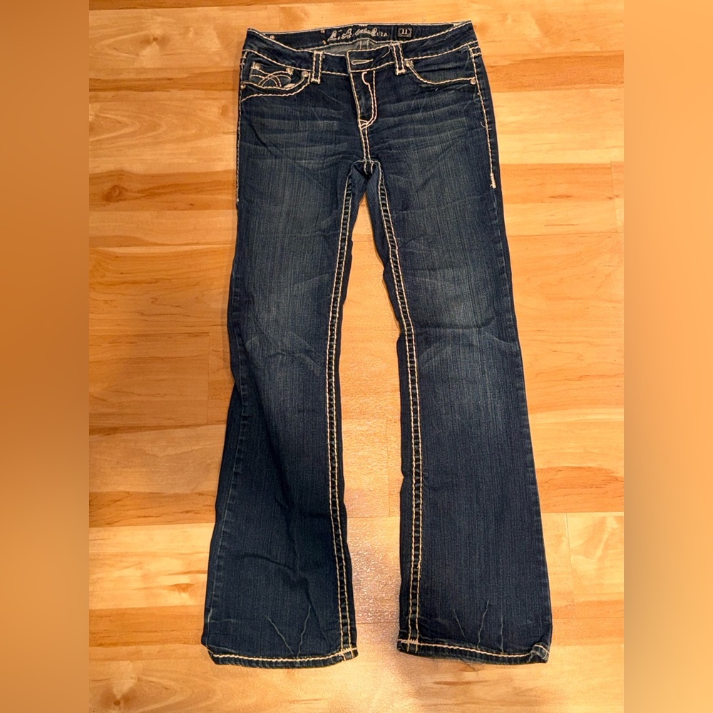 LA IDOL Y2K JEANS LOW RISE BOOTCUT